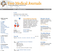 Tablet Screenshot of freemedicaljournals.com
